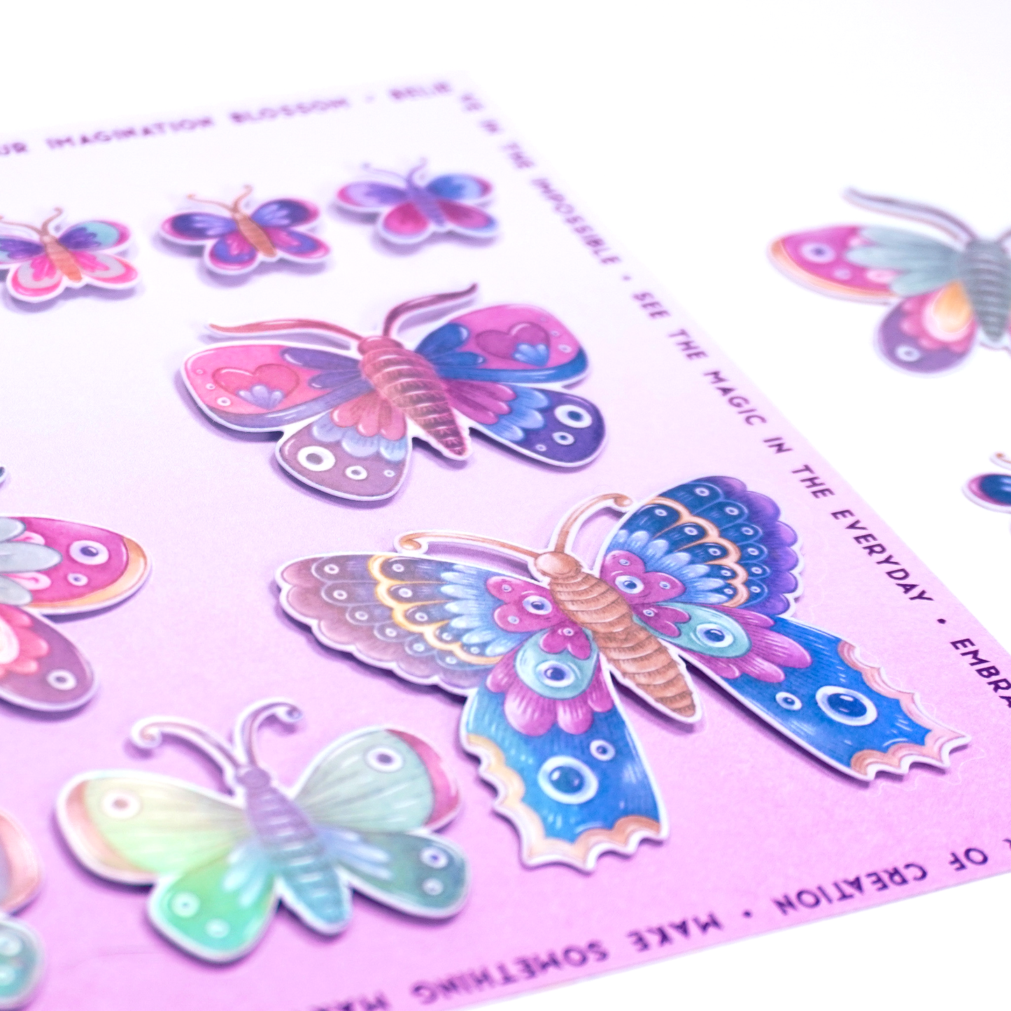 Stickers Set Butterflies