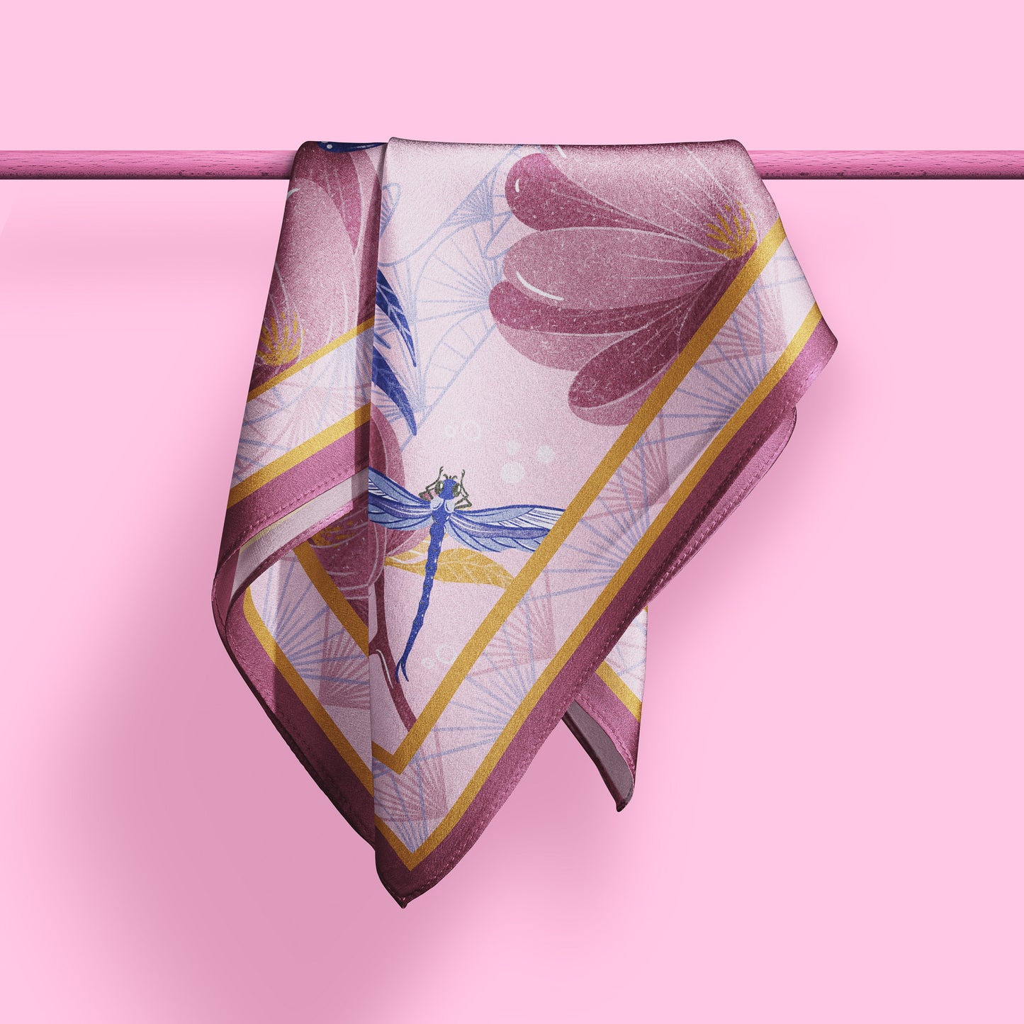 Secret Garden Bird Silk Scarf