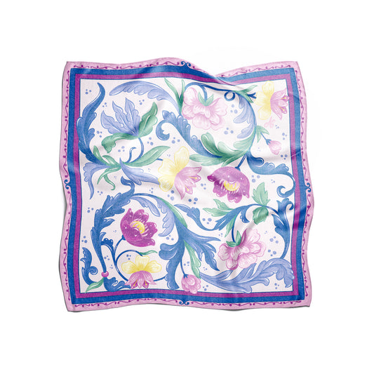 Secret Garden Floral Silk Scarf