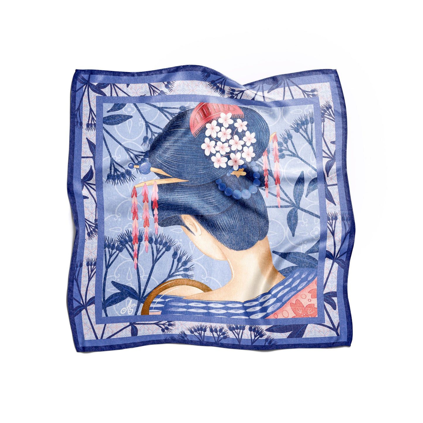 Tokyo Story Girl Silk Scarf