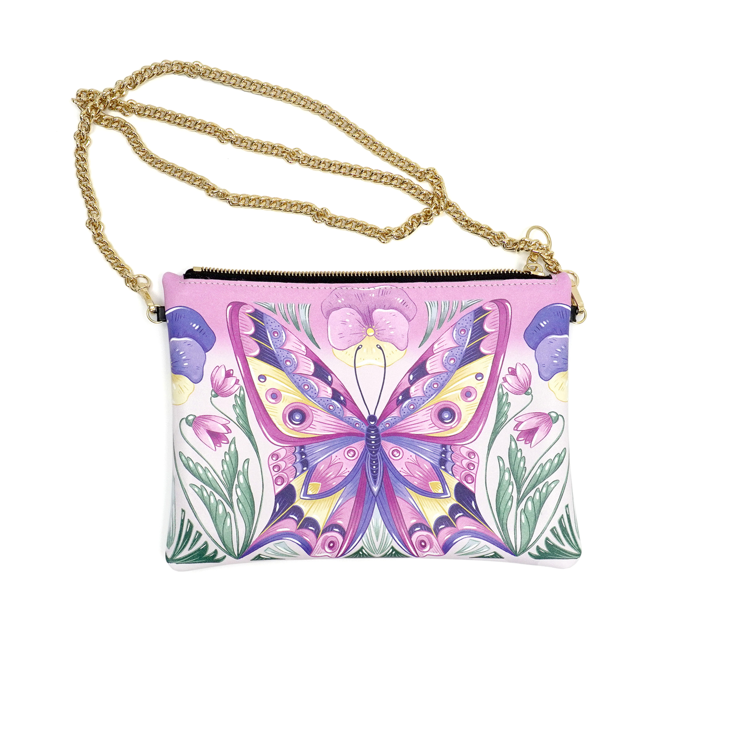 Secret Garden Butterfly Leather Bag