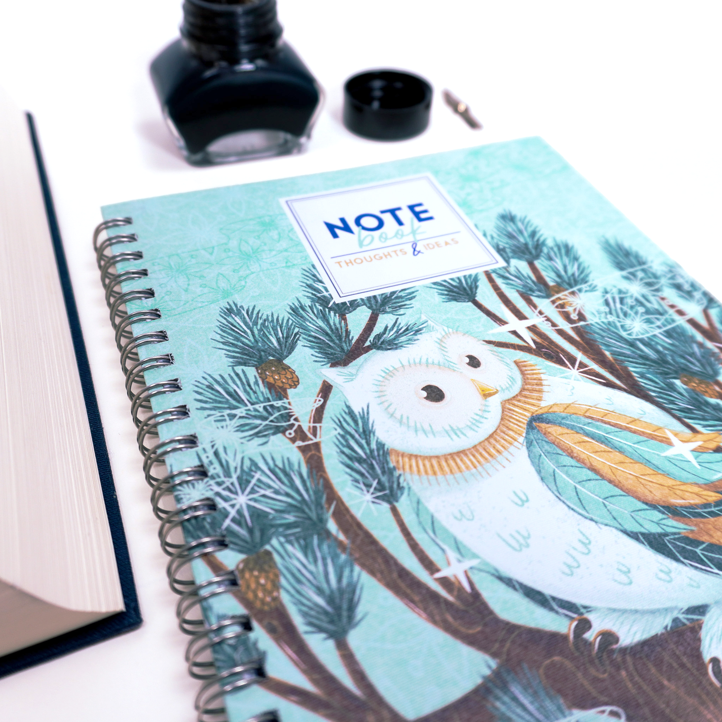 Owl / Spiral Bound A5 Notebook