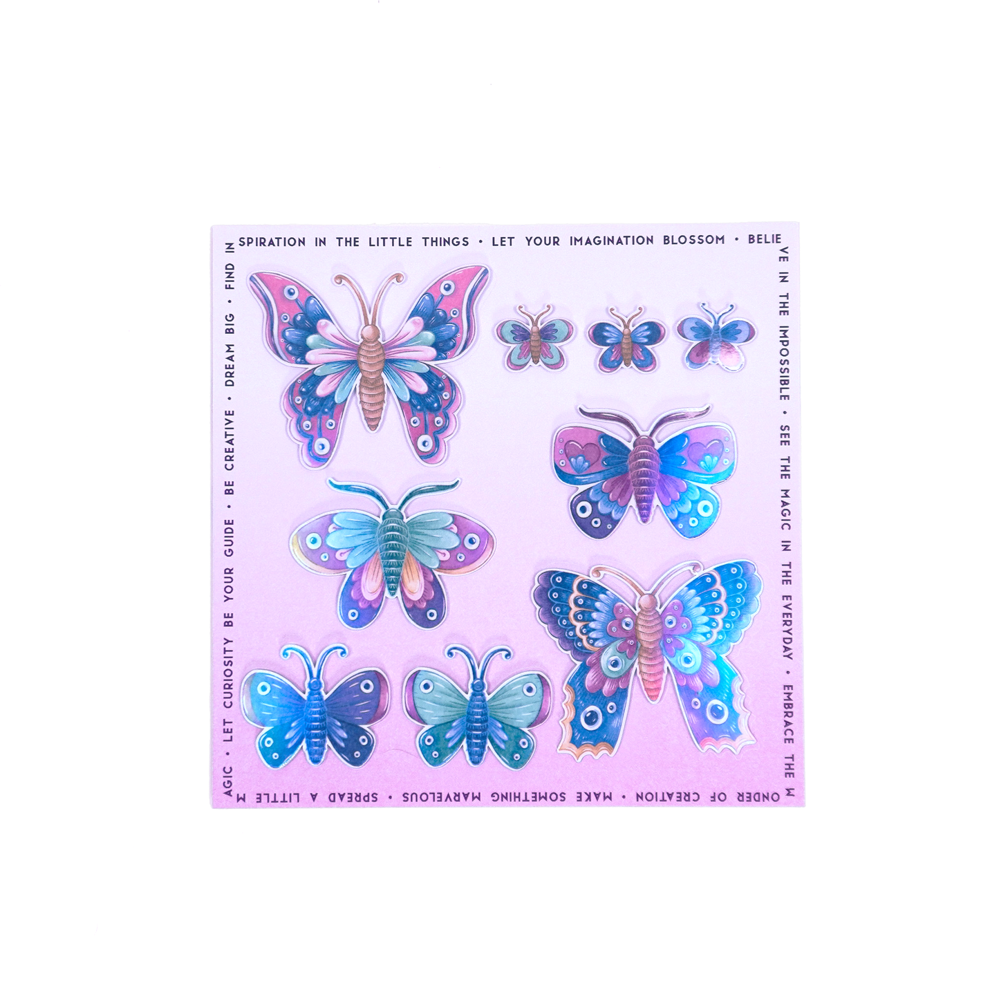 Stickers Set Butterflies